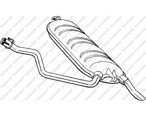 Exhaust backbox / end silencer 278-235 Bosal