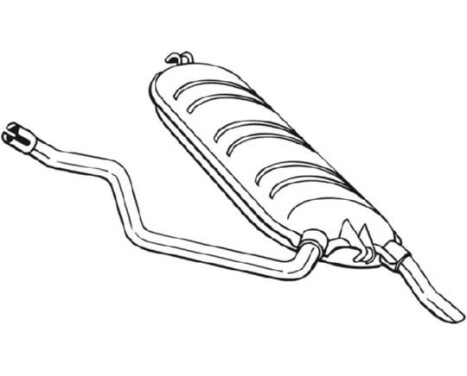 Exhaust backbox / end silencer 278-235 Bosal, Image 2