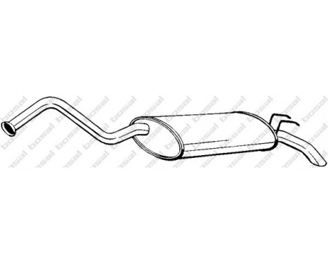 Exhaust backbox / end silencer 278-313 Bosal