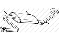 Exhaust backbox / end silencer 278-345 Bosal