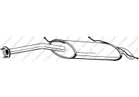 Exhaust backbox / end silencer 278-401 Bosal