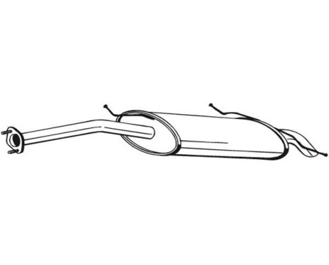 Exhaust backbox / end silencer 278-401 Bosal, Image 2