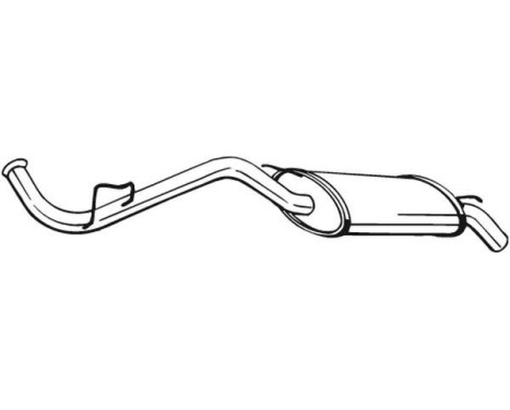 Exhaust backbox / end silencer 278-413 Bosal, Image 2