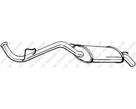 Exhaust backbox / end silencer 278-419 Bosal