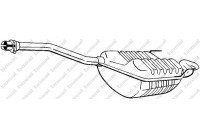 Exhaust backbox / end silencer 278-433 Bosal