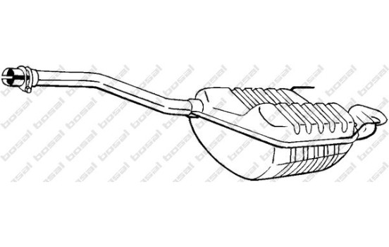 Exhaust backbox / end silencer 278-433 Bosal