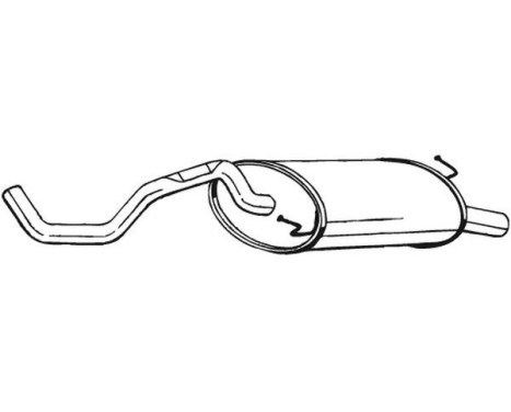 Exhaust backbox / end silencer 278-463 Bosal, Image 2