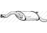 Exhaust backbox / end silencer 278-467 Bosal