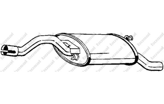Exhaust backbox / end silencer 278-467 Bosal