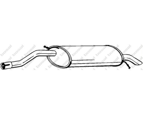 Exhaust backbox / end silencer 278-485 Bosal
