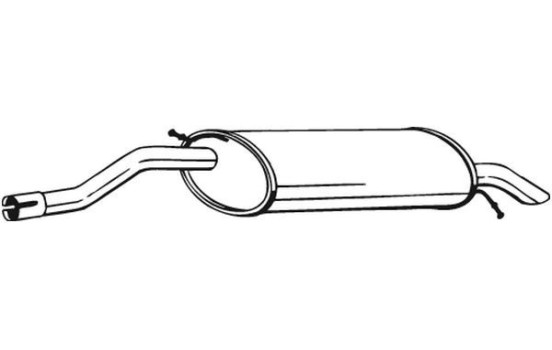 Exhaust backbox / end silencer 278-527 Bosal, Image 2