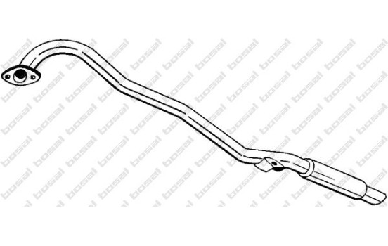 Exhaust backbox / end silencer 278-551 Bosal