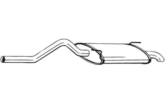 Exhaust backbox / end silencer 278-573 Bosal, Image 2