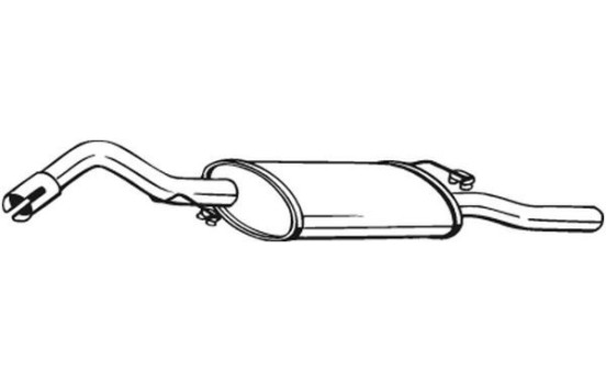 Exhaust backbox / end silencer 278-581 Bosal, Image 2