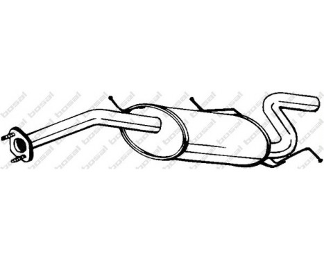 Exhaust backbox / end silencer 278-609 Bosal