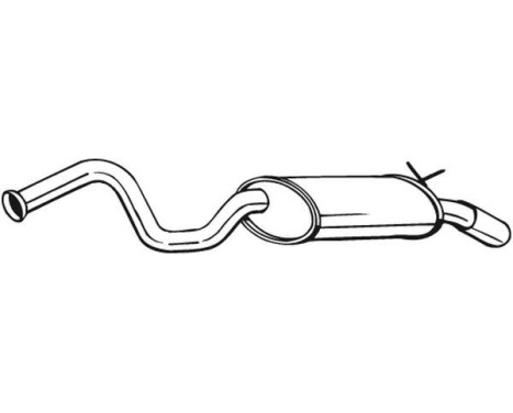 Exhaust backbox / end silencer 278-639 Bosal, Image 2