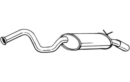 Exhaust backbox / end silencer 278-639 Bosal, Image 2