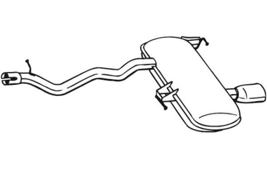 Exhaust backbox / end silencer 278-673 Bosal
