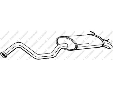 Exhaust backbox / end silencer 278-735 Bosal