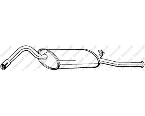 Exhaust backbox / end silencer 278-751 Bosal