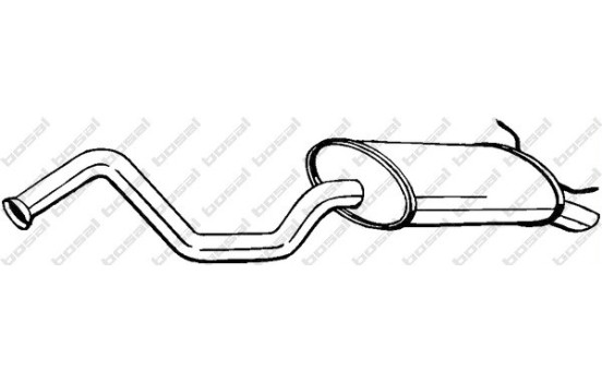 Exhaust backbox / end silencer 278-769 Bosal
