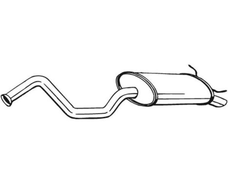 Exhaust backbox / end silencer 278-769 Bosal, Image 2