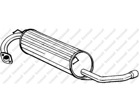 Exhaust backbox / end silencer 278-839 Bosal