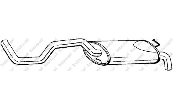Exhaust backbox / end silencer 278-853 Bosal