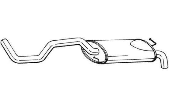 Exhaust backbox / end silencer 278-853 Bosal, Image 2