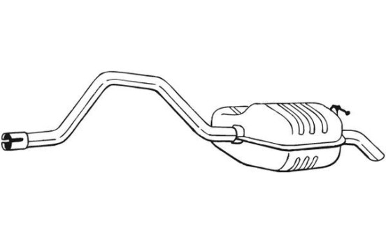 Exhaust backbox / end silencer 278-857 Bosal, Image 2