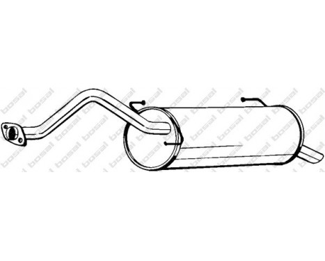 Exhaust backbox / end silencer 278-871 Bosal