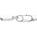 Exhaust backbox / end silencer 278-927 Bosal