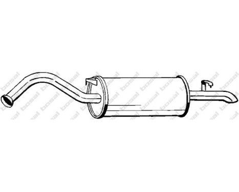 Exhaust backbox / end silencer 278-951 Bosal