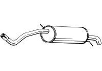 Exhaust backbox / end silencer 278-999 Bosal