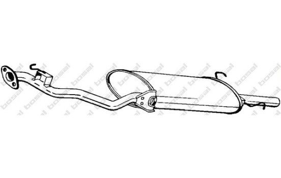 Exhaust backbox / end silencer 279-027 Bosal