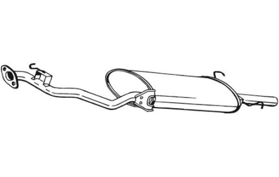 Exhaust backbox / end silencer 279-027 Bosal, Image 2