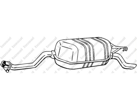 Exhaust backbox / end silencer 279-041 Bosal