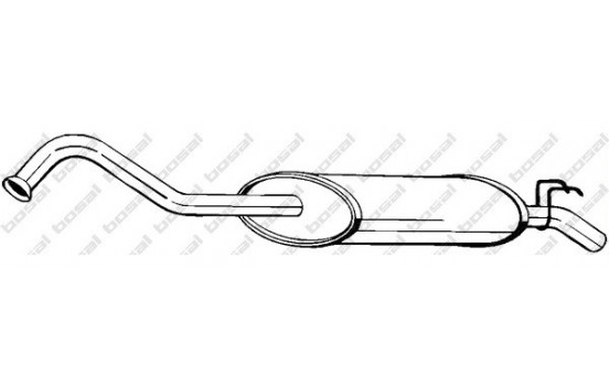 Exhaust backbox / end silencer 279-067 Bosal