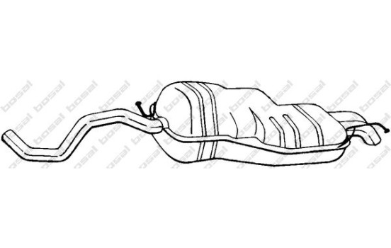 Exhaust backbox / end silencer 279-111 Bosal