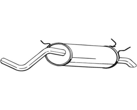 Exhaust backbox / end silencer 279-221 Bosal, Image 2