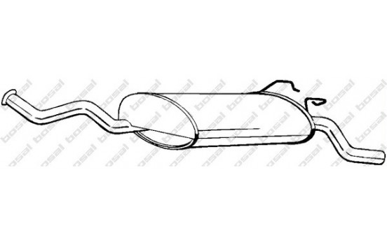 Exhaust backbox / end silencer 279-293 Bosal