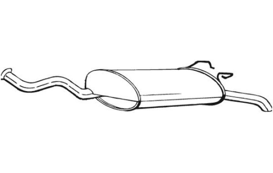 Exhaust backbox / end silencer 279-295 Bosal, Image 2