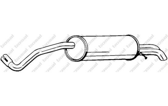Exhaust backbox / end silencer 279-299 Bosal