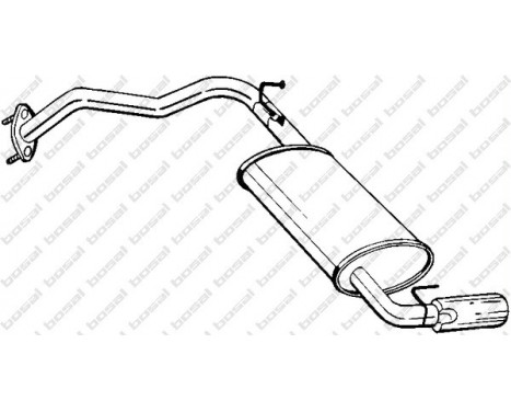 Exhaust backbox / end silencer 279-365 Bosal