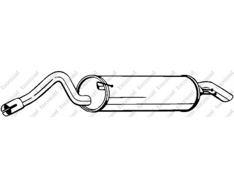 Exhaust backbox / end silencer 279-403 Bosal