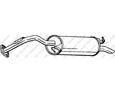 Exhaust backbox / end silencer 279-423 Bosal, Image 2