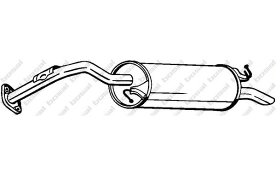 Exhaust backbox / end silencer 279-423 Bosal, Image 2