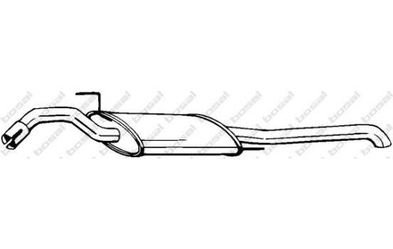 Exhaust backbox / end silencer 279-481 Bosal