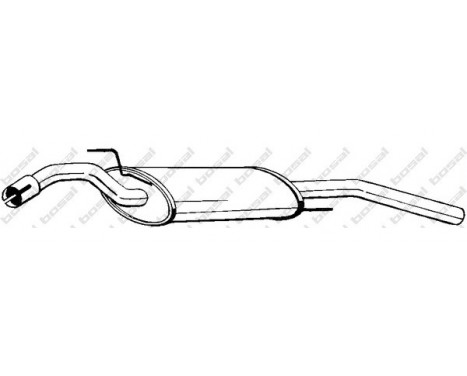 Exhaust backbox / end silencer 279-483 Bosal