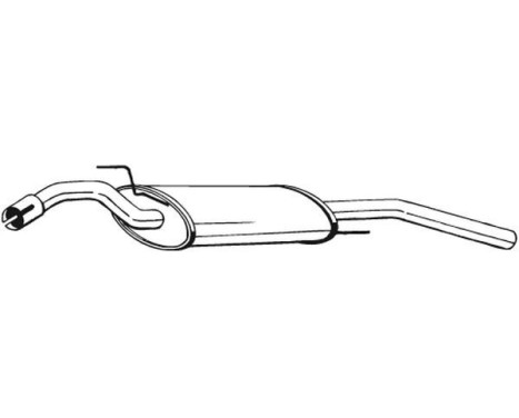 Exhaust backbox / end silencer 279-483 Bosal, Image 2